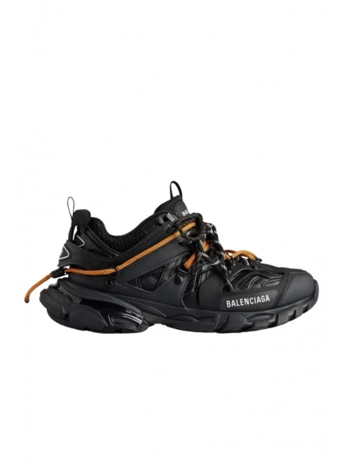 SNEAKERS BALENCIAGA, Track Trail, Orange Details, Black