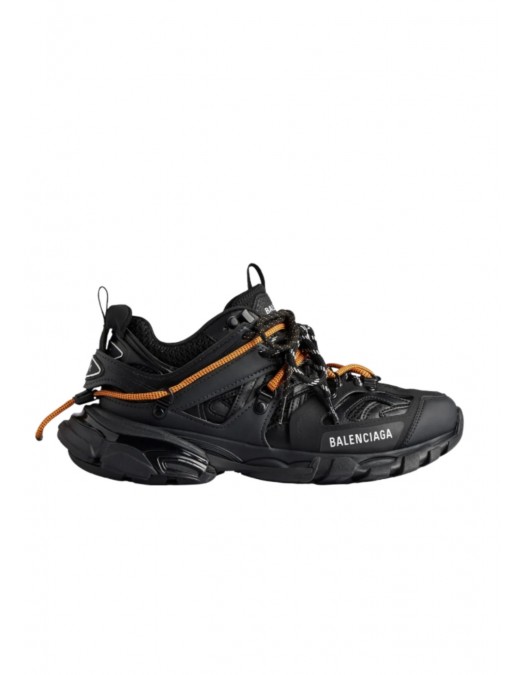 SNEAKERS BALENCIAGA, Track Trail, Orange Details, Black - 800592WTRHK1000