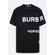 Tricou BURBERRY, Harlford Oversized, Black - 8040694113839A6590