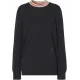Pulover BURBERRY, Cashmere, Stripe Neckline, Black - 8048428X Pulover BURBERRY, Cashmere, Stripe Neckline, Black - 8048428X
