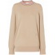 Pulover BURBERRY, Cashmere, Stripe Neckline, Beige - 8048429X