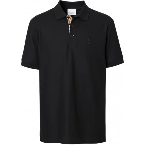 Tricou BURBERRY, Polo Design, Logo Insert, Black