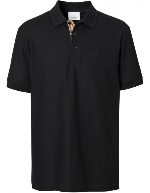 Tricou BURBERRY, Polo Design, Logo Insert, Black - 8055228X