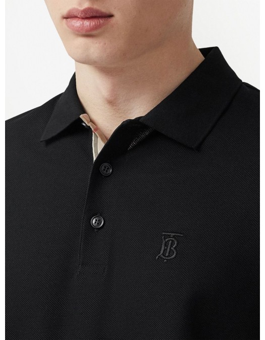 Tricou BURBERRY, Polo Design, Logo Insert, Black - 8055228X