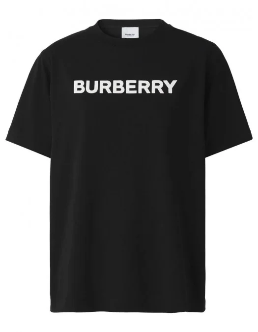 Tricou BURBERRY, Whtie Logo Print, Black - 8055251X Tricou BURBERRY, Whtie Logo Print, Black - 8055251X