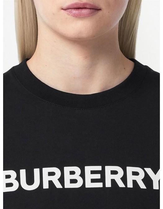 Tricou BURBERRY, Whtie Logo Print, Black - 8055251X