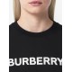 Tricou BURBERRY, Whtie Logo Print, Black - 8055251X