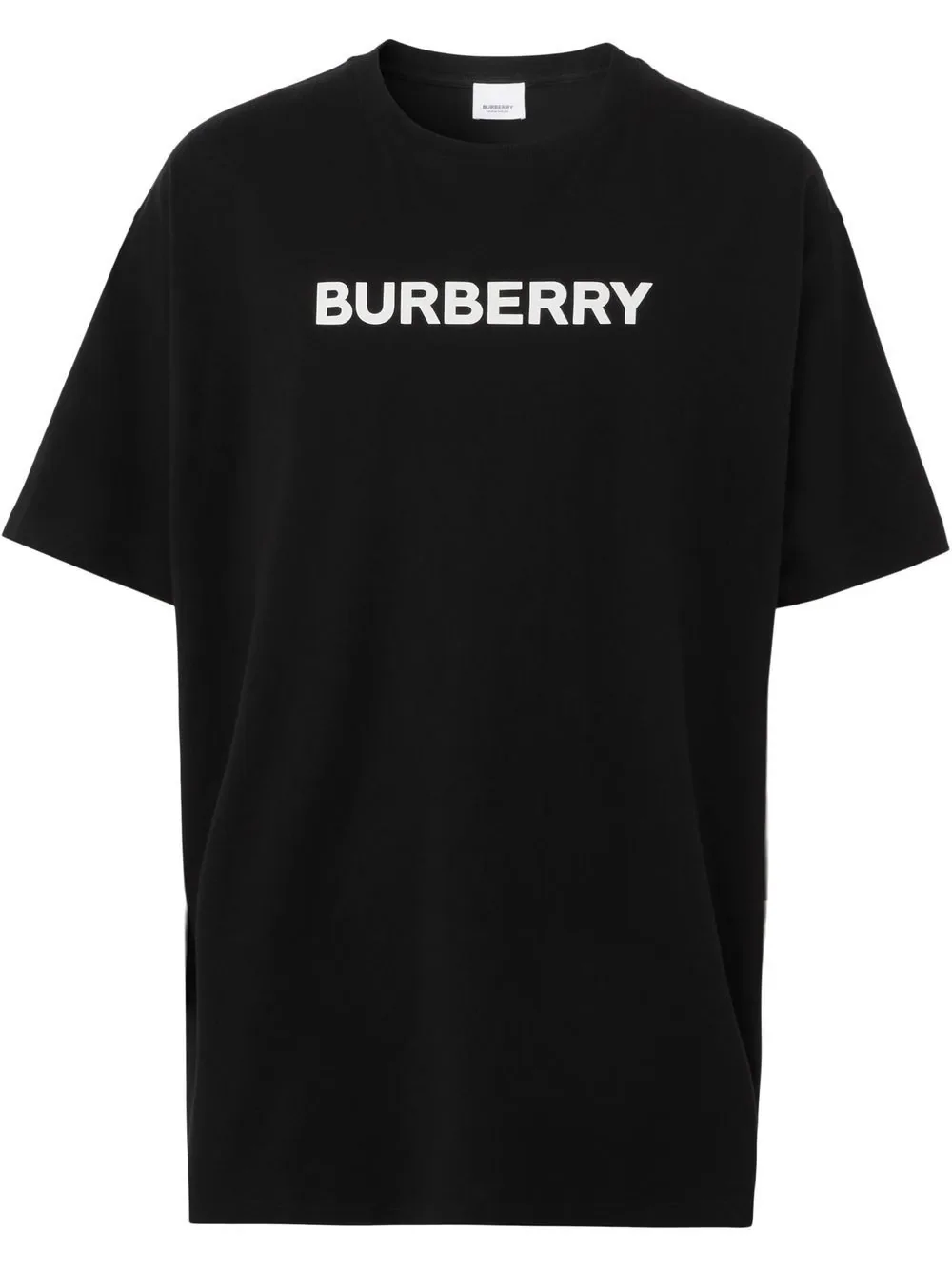 Tricou BURBERRY, Logo Insert, Oversized, Black - 8055307X