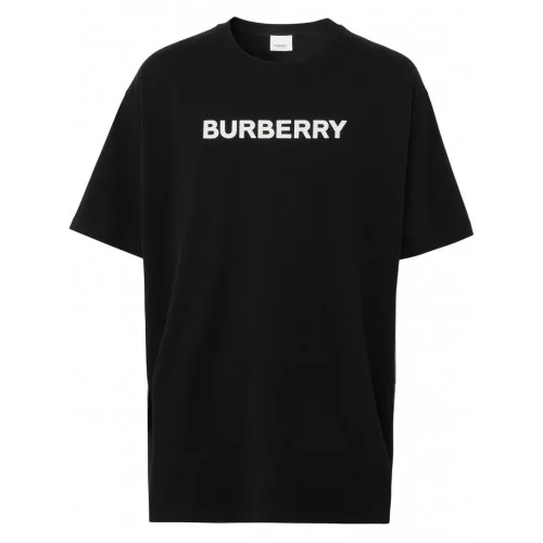 Tricou BURBERRY, Logo Insert, Oversized, Black