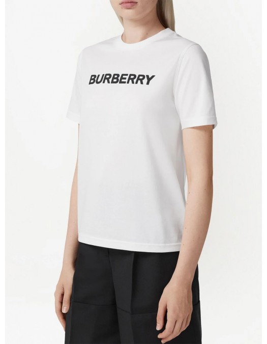 Tricou BURBERRY, Whtie Logo Print, White - 8056724X