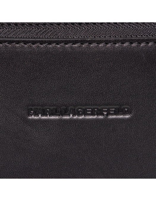Rucsac Karl Lagerfeld, Logo atasat, Negru - 805908502990