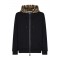 HANORAC BURBERRY, Check Detailed Zipped Drawstring Hoodie