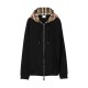 JACHETA BURBERRY, BBY Print, Check Hood, Zip Hoodie, Black - 8060705X JACHETA BURBERRY, BBY Print, Check Hood, Zip Hoodie, Black - 8060705X