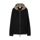 JACHETA BURBERRY, BBY Print, Check Hood, Zip Hoodie, Black - 8060705X JACHETA BURBERRY, BBY Print, Check Hood, Zip Hoodie, Black - 8060705X