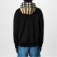 JACHETA BURBERRY, BBY Print, Check Hood, Zip Hoodie, Black - 8060705X JACHETA BURBERRY, BBY Print, Check Hood, Zip Hoodie, Black - 8060705X