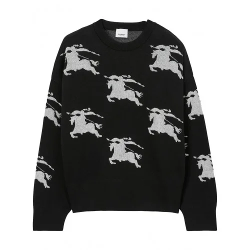 Pulover BURBERRY, Logo Pattern, Black