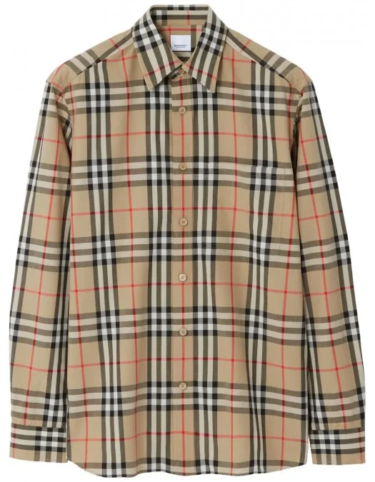 Camasa BURBERRY, Vintage Pattern, Brown - 8070577X Camasa BURBERRY, Vintage Pattern, Brown - 8070577X