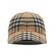 Sapca BURBERRY, Baseball Design, Pattern Insert, Brown - 8075641X