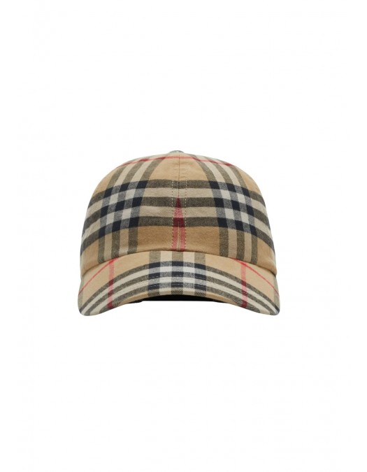 Sapca BURBERRY, Baseball Design, Pattern Insert, Brown - 8075641X