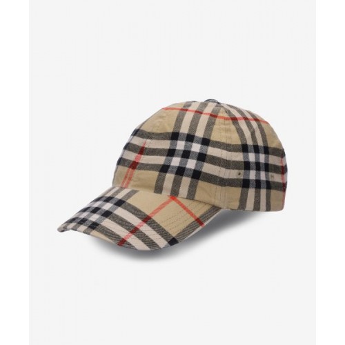 Sapca BURBERRY, Baseball Design, Pattern Insert, Brown Sapca BURBERRY, Baseball Design, Pattern Insert, Brown