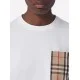 Tricou BURBERRY, Pocket Insert, Pattern, White - 8080322X