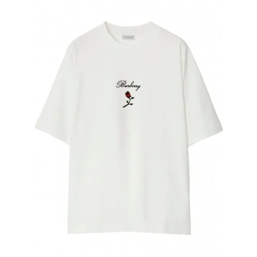 Tricou BURBERRY, Rose Insert, White