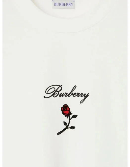 Tricou BURBERRY, Rose Insert, White - 8083647X Tricou BURBERRY, Rose Insert, White - 8083647X