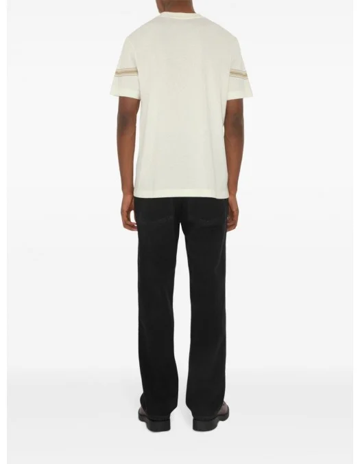 Tricou BURBERRY, Striped Design, White - 8104051X Tricou BURBERRY, Striped Design, White - 8104051X