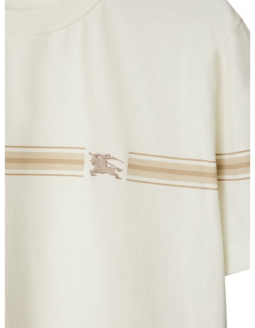 Tricou BURBERRY, Striped Design, White - 8104051X