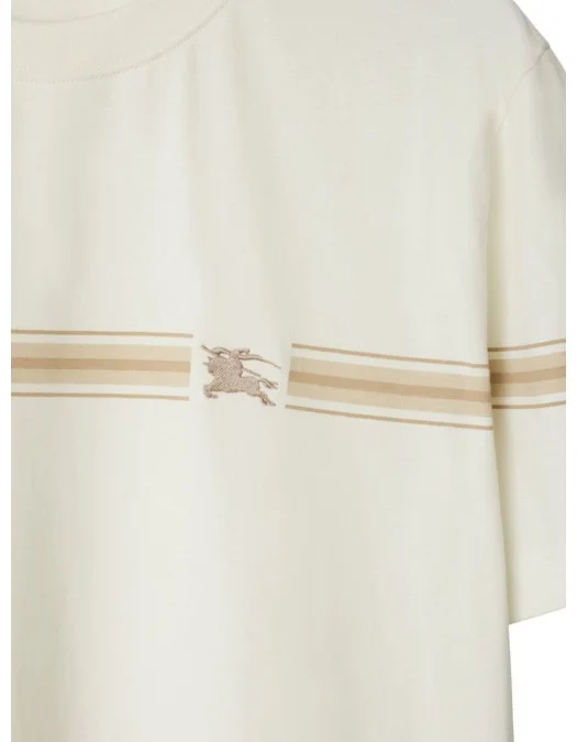 Tricou BURBERRY, Striped Design, White - 8104051X Tricou BURBERRY, Striped Design, White - 8104051X