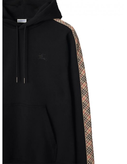 Hanorac BURBERRY, Check Trim, Cotton, Black - 8110789A1189 Hanorac BURBERRY, Check Trim, Cotton, Black - 8110789A1189