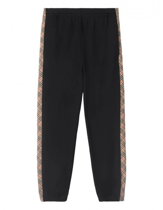 Pantaloni BURBERRY, Jogger, Pattern Insert, Black - 8110791A1189 Pantaloni BURBERRY, Jogger, Pattern Insert, Black - 8110791A1189
