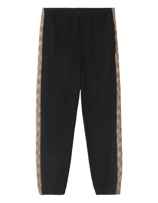 Pantaloni BURBERRY, Jogger, Pattern Insert, Black - 8110791A1189 Pantaloni BURBERRY, Jogger, Pattern Insert, Black - 8110791A1189