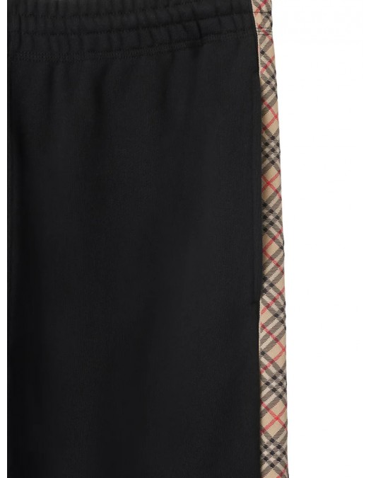 Pantaloni BURBERRY, Jogger, Pattern Insert, Black - 8110791A1189 Pantaloni BURBERRY, Jogger, Pattern Insert, Black - 8110791A1189