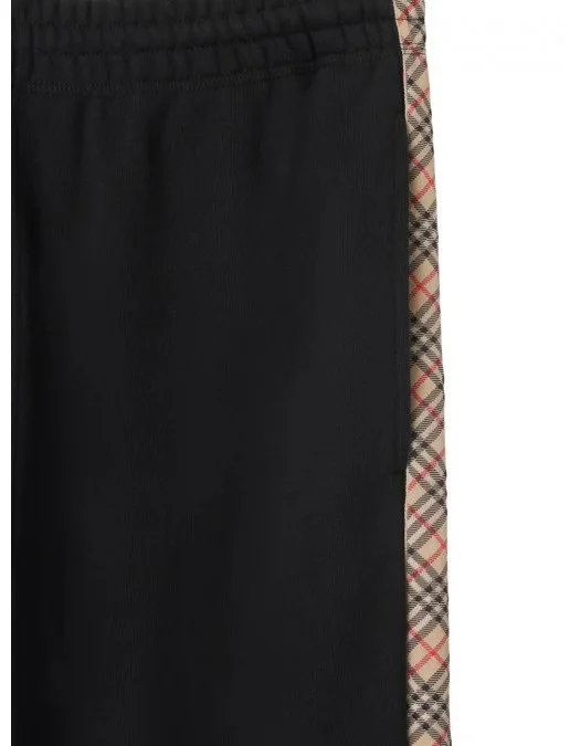 Pantaloni BURBERRY, Jogger, Pattern Insert, Black - 8110791A1189 Pantaloni BURBERRY, Jogger, Pattern Insert, Black - 8110791A1189