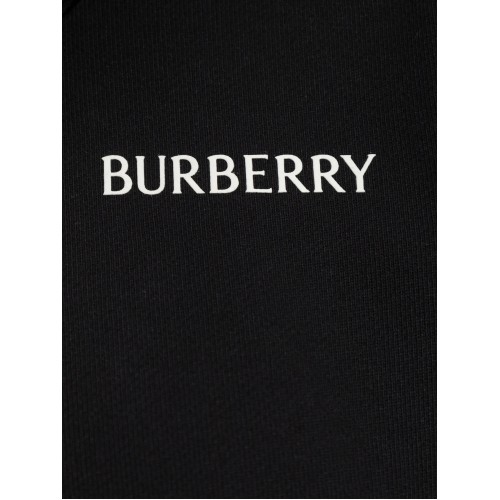 Hanorac BURBERRY, Cotton hoodie Logo, Negru