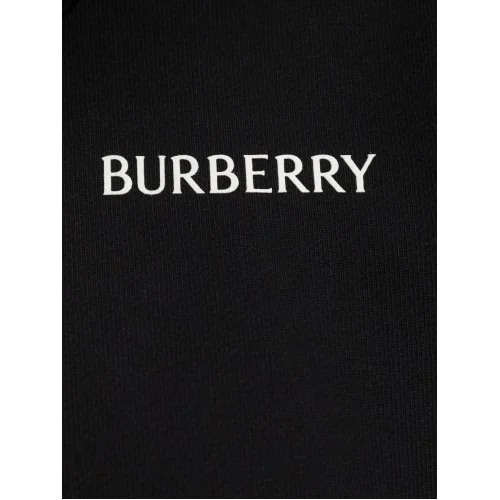 Hanorac BURBERRY, Cotton hoodie Logo, Negru