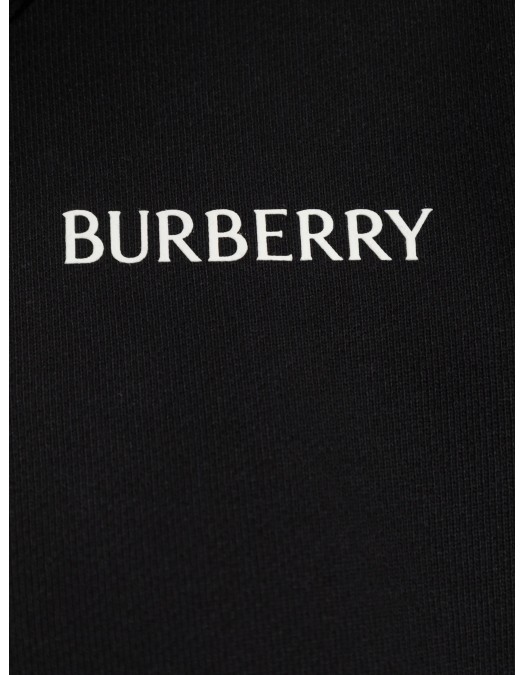 Hanorac BURBERRY, Cotton hoodie Logo, Negru - 8118980X