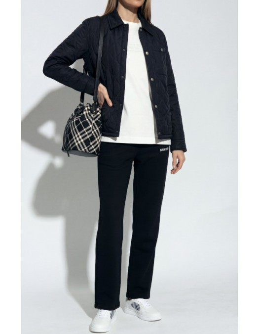 Pantaloni BURBERRY,  BLACK Straight-leg sweatpants - 8118981A1189