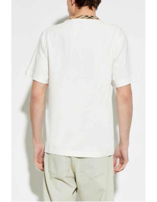 Tricou BURBERRY, WHITE T-shirt "Ryan" - 8125510B7078
