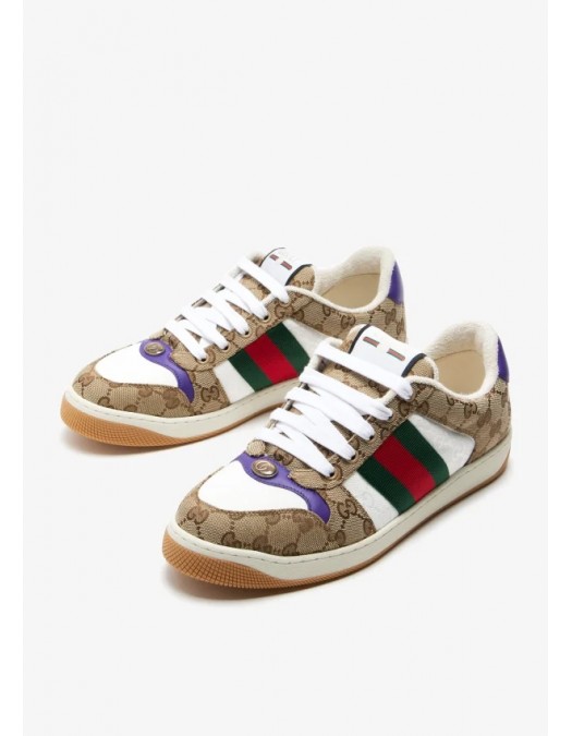 Sneakers GUCCI, Screener Design, GG Print, Beige - 812638FAD3U9752