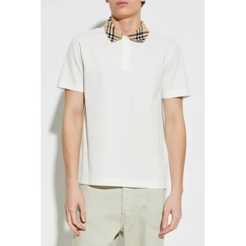 Tricou BURBERRY, Polo "Eva", Alb