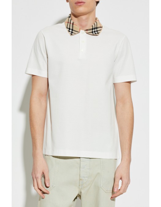 Tricou BURBERRY, Polo "Eva", Alb