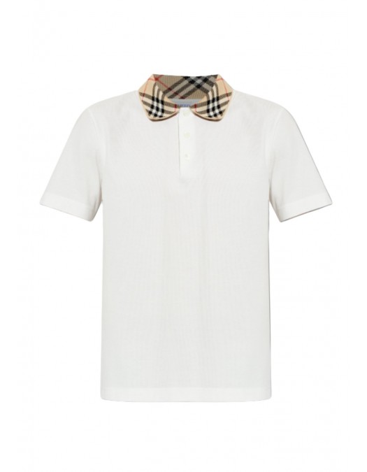 Tricou BURBERRY, Polo "Eva", Alb