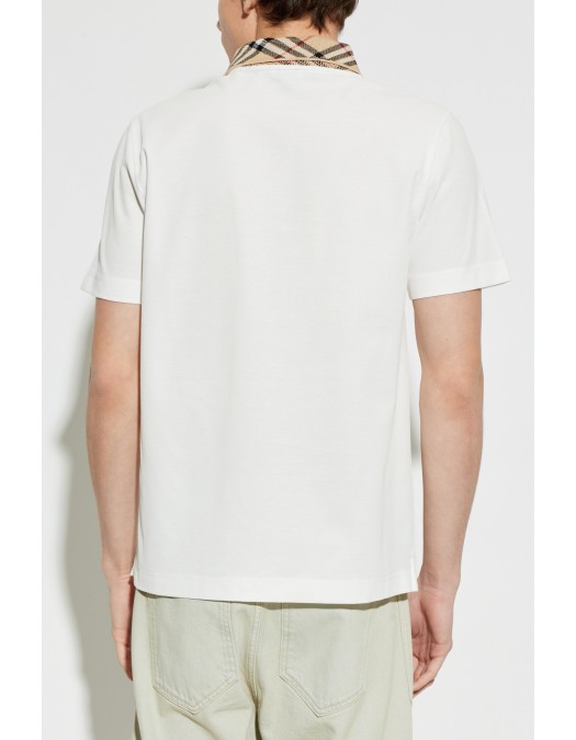 Tricou BURBERRY, Polo "Eva", Alb