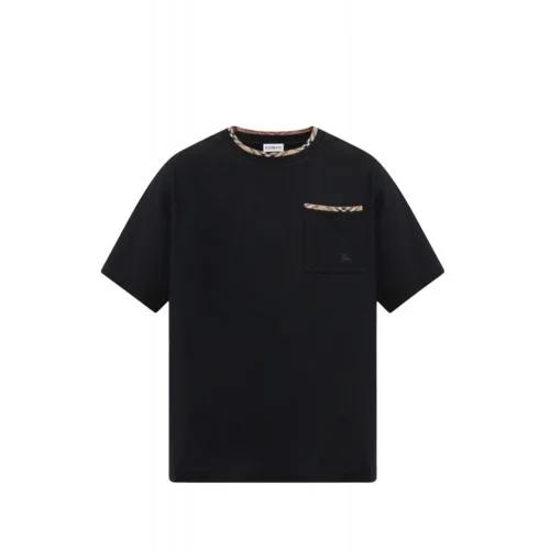 Tricou BURBERRY, "Ryan" T-shirt, Buzunar atasat, Negru