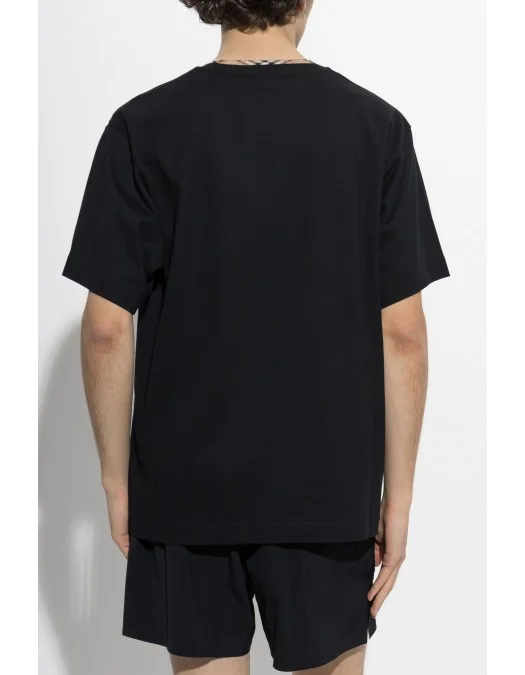 Tricou BURBERRY, "Ryan" T-shirt, Buzunar atasat, Negru - 8127628A1189