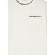 Tricou BURBERRY, "Ryan" T-shirt, Buzunar atasat, Alb - 8127629B7078