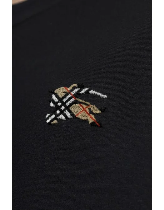 Tricou BURBERRY,  ‘Seth’, Negru - 8127949A1189