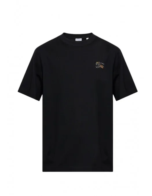 Tricou BURBERRY,  ‘Seth’, Negru - 8127949A1189